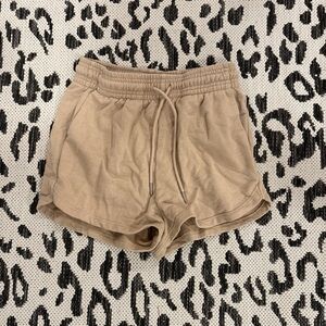 H&M Casual Tan Drawstring Shorts